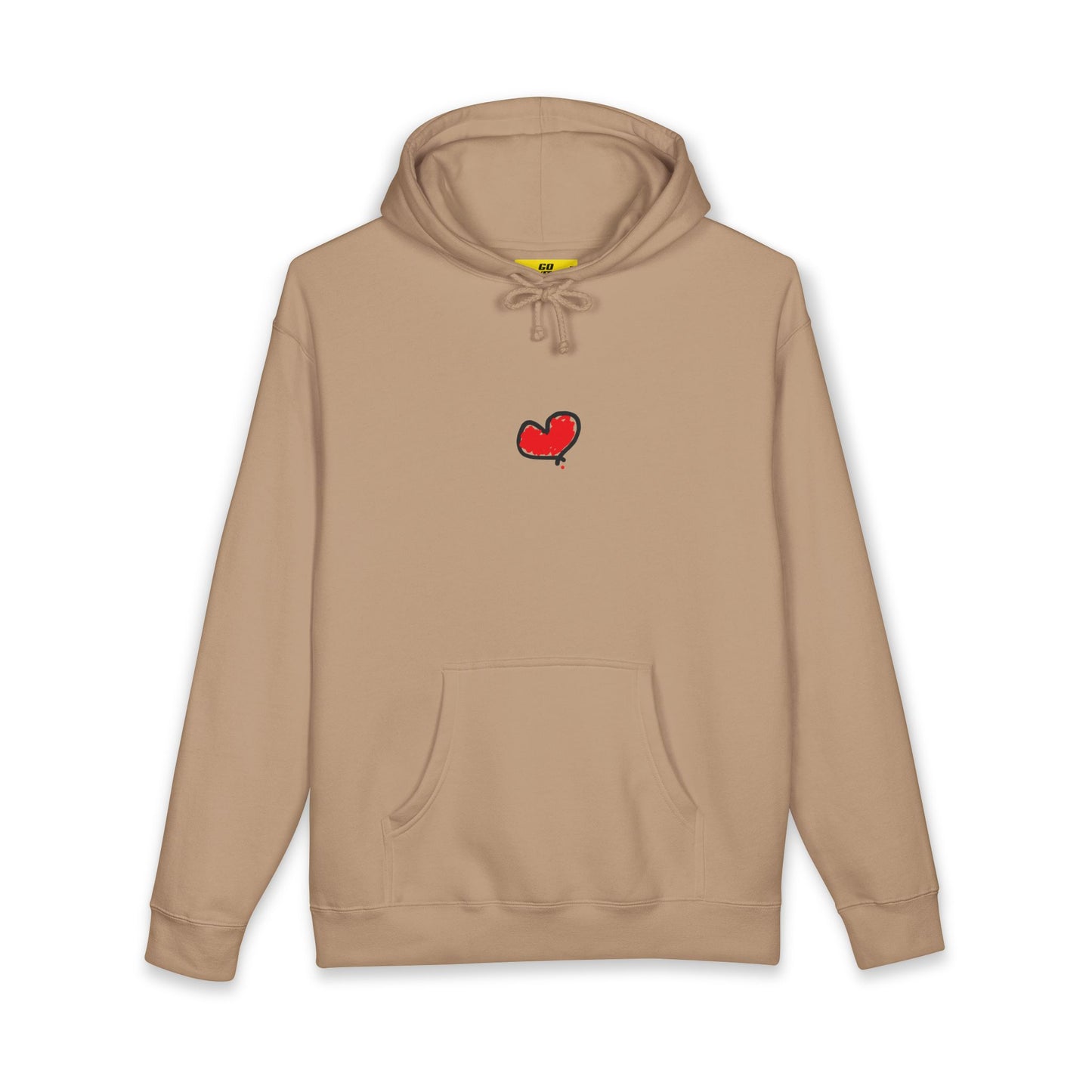 GO WITH YOUR HEART Unisex Heavyweight Hooded Sweatshirt