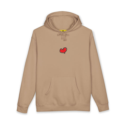 GO WITH YOUR HEART Unisex Heavyweight Hooded Sweatshirt