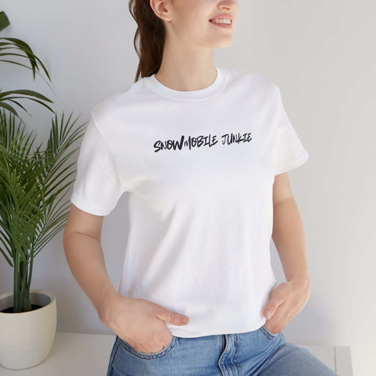 SNOWMOBILE JUNKIE  with 'You Are Amazing' Neck Label- T-shirt