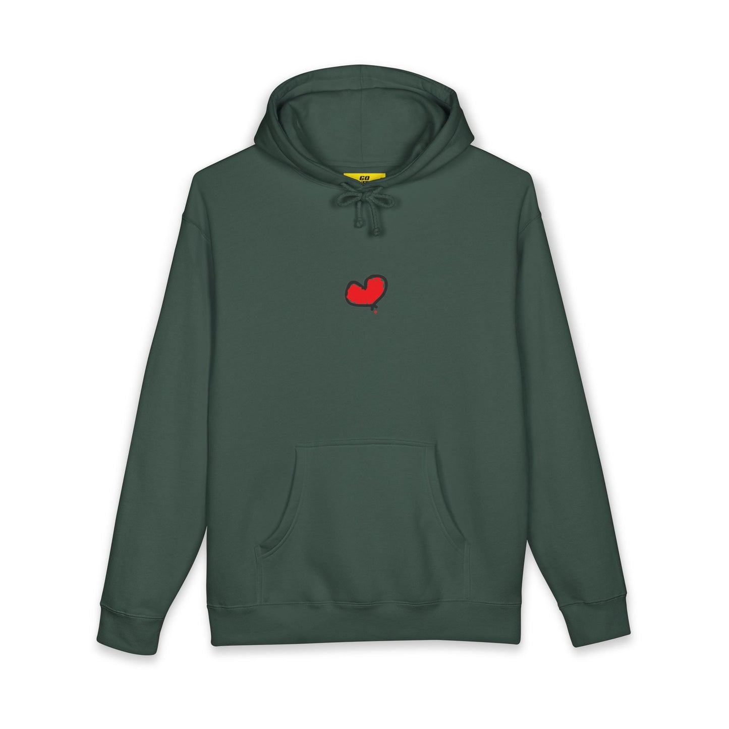 GO WITH YOUR HEART Unisex Heavyweight Hooded Sweatshirt