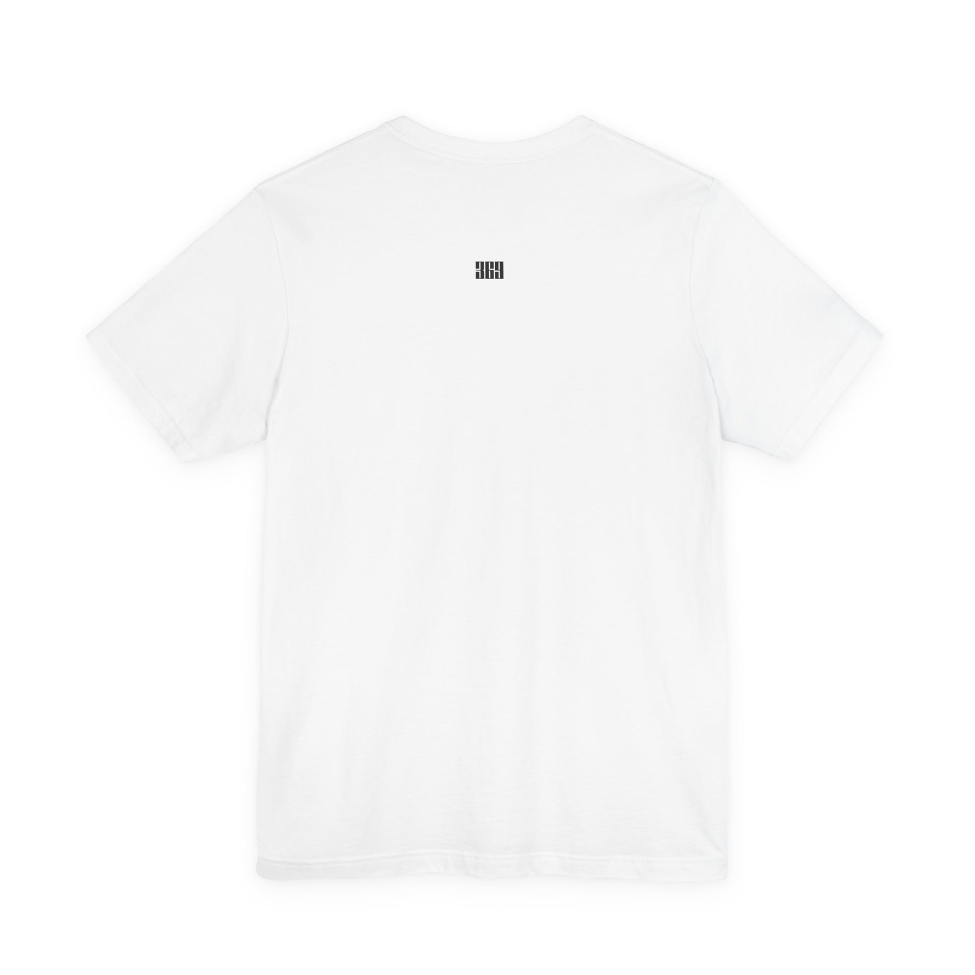 back of unisex t-shirt with IT WAS LIKE THAT WHEN I GOT HERE text - funny sarcastic tee showing 369